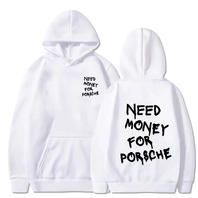 Navy Blue Need Money for Porsche Hoodie