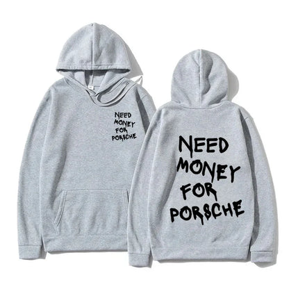 Navy Blue Need Money for Porsche Hoodie