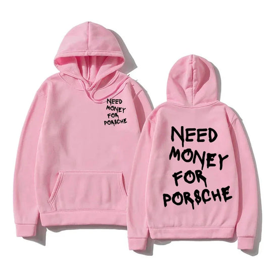 Pink Need Money for Porsche Hoodie