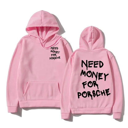 Navy Blue Need Money for Porsche Hoodie