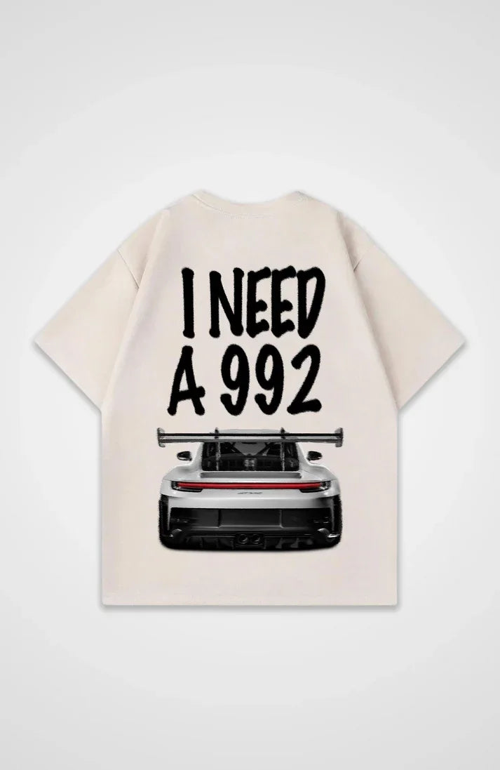 Beige I Need a 992 Classic Fit Tee