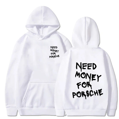 Navy Blue Need Money for Porsche Hoodie